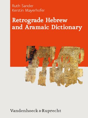cover image of Retrograde Hebrew and Aramaic Dictionary